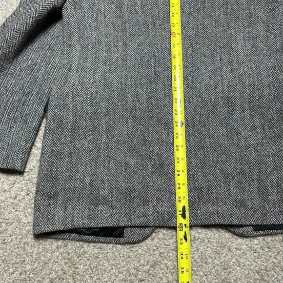 Harris Tweed Stafford Men Herringbone Wool Unstructured Blazer Sport Coat Jacket